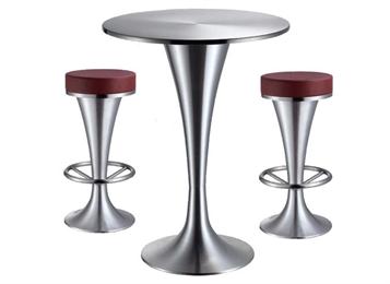 現(xiàn)代風格酒吧不銹鋼酒吧圓桌