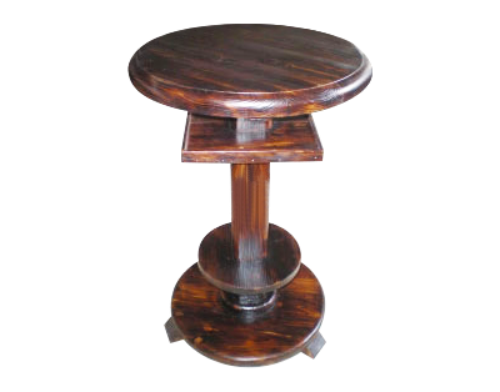 廠家直銷酒吧臺(tái) 園型雙層酒吧桌椅 古典實(shí)木酒吧家具