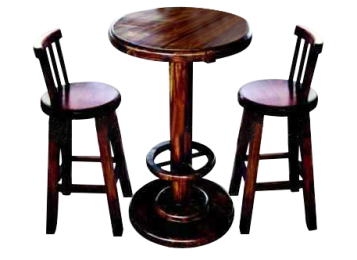 專業定做優質炭化實木仿古酒吧桌 