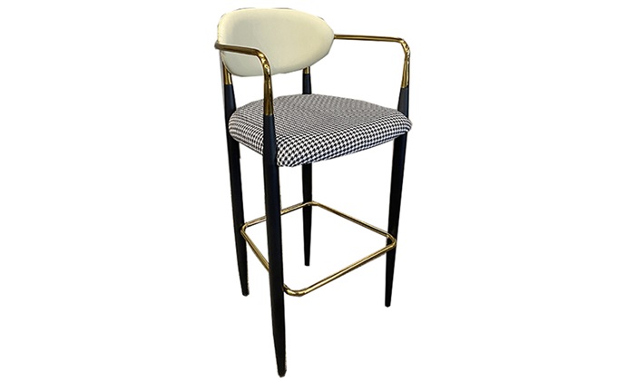 現代簡約輕奢不銹鋼吧臺椅高腳凳吧臺凳