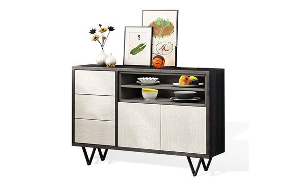 后現(xiàn)代簡約多功能餐廳備餐柜實木