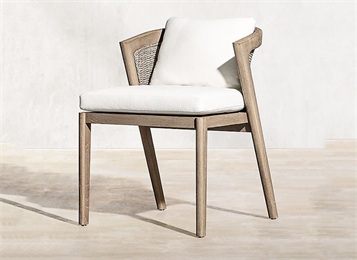 會(huì)所庭院別墅休閑英倫實(shí)木椅子