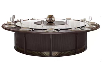 餐廳新中式高檔實木臺面