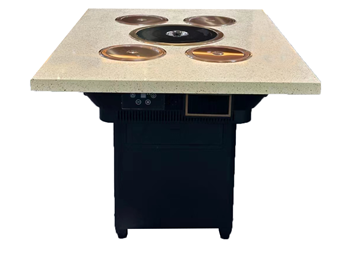 自助火鍋烤肉店一人一鍋小火鍋無煙烤肉一體桌