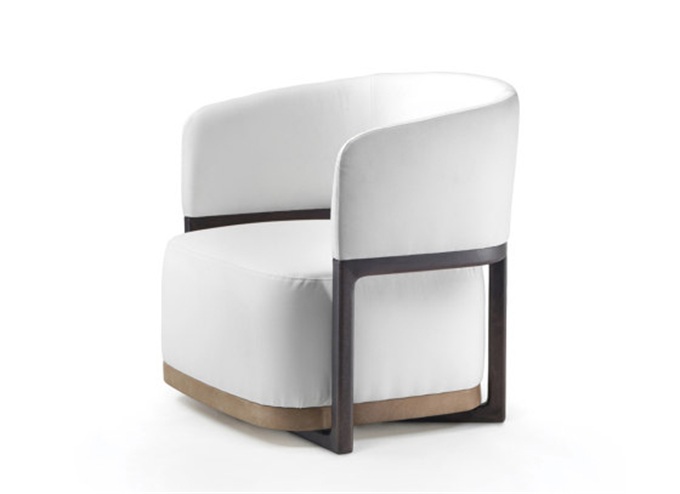 會所新中式休閑實木洽談沙發椅