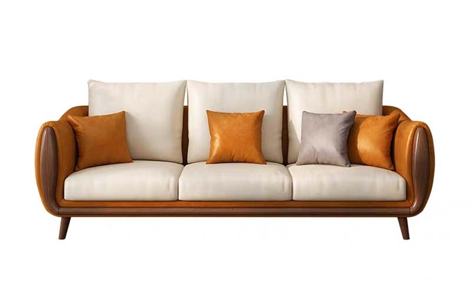 美式會所包廂輕奢皮革卡座沙發