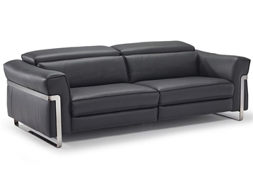 別墅會(huì)所現(xiàn)代進(jìn)口皮革不銹鋼沙發(fā)