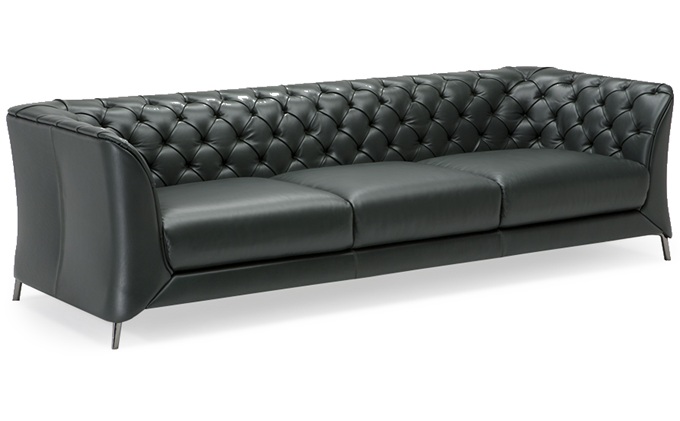 酒店會所意式輕奢后現(xiàn)代皮藝卡座沙發(fā)