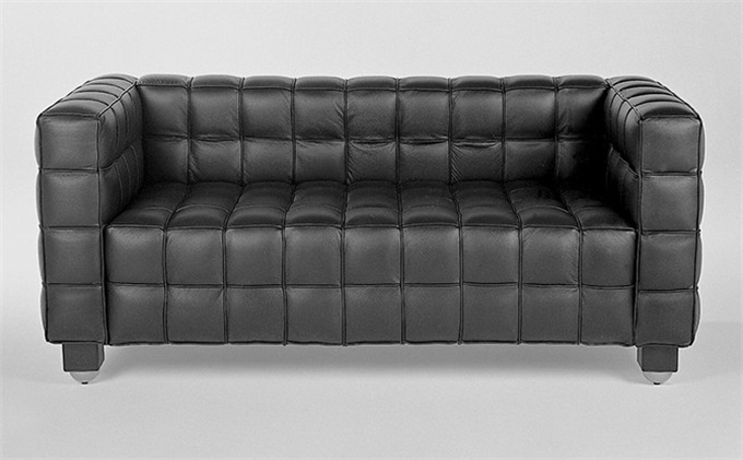 商務會所現代拼接方格西皮大廳沙發