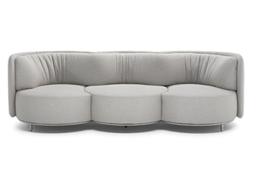 高端會所現(xiàn)代個性意式絨皮卡座沙發(fā)