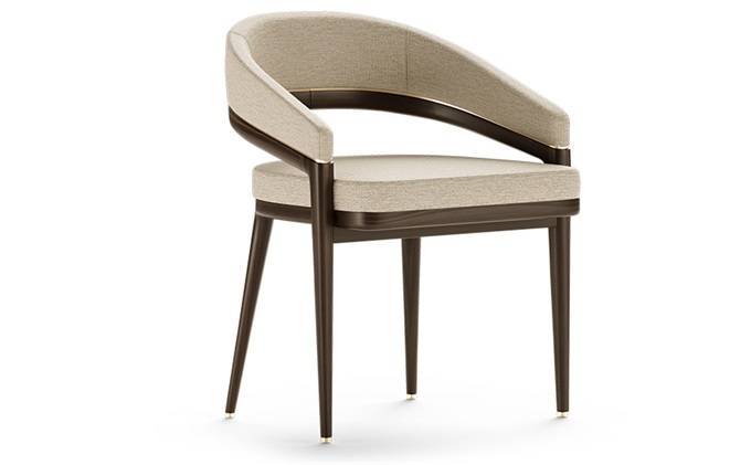 會(huì)所時(shí)尚輕奢實(shí)木餐椅