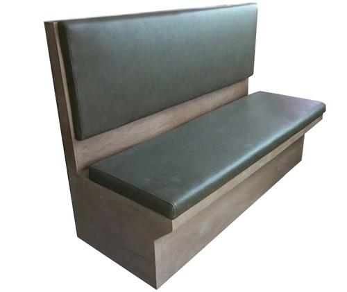 火鍋店休閑實(shí)木雙人皮卡座