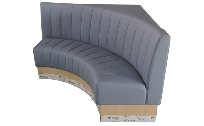 火鍋餐廳皮革弧形卡座沙發(fā)