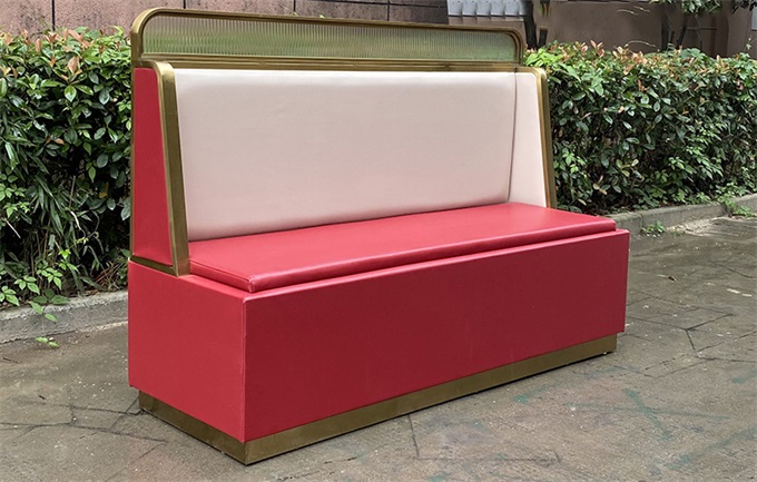 火鍋店時尚輕奢雙人卡座沙發(fā)