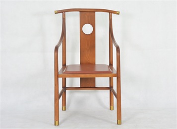 火鍋餐廳新中式實(shí)木圍椅扶手椅