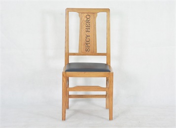 火鍋店仿古實(shí)木中式靠背管帽椅