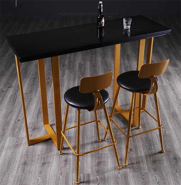 時尚簡約酒吧大理石酒吧桌高吧椅