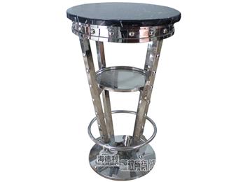 現代酒吧不銹鋼大理石高吧臺_時尚簡約大理石酒