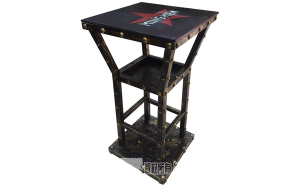 工業(yè)風(fēng)酒吧重金屬風(fēng)酒吧臺_創(chuàng)意復(fù)古鐵藝酒吧臺