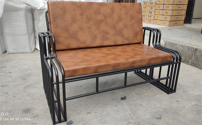 鐵藝復古酒吧沙發(fā)椅_酒吧外場卡座