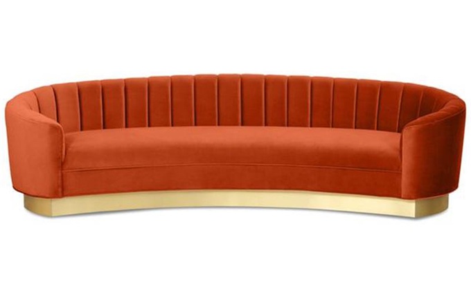 音樂酒吧不銹鋼腳弧形酒吧沙發(fā)