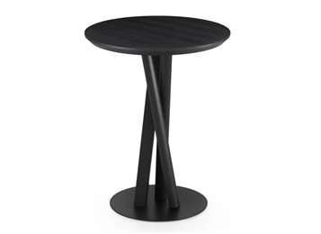 休閑清吧簡約實(shí)木圓形高吧臺(tái)廠家