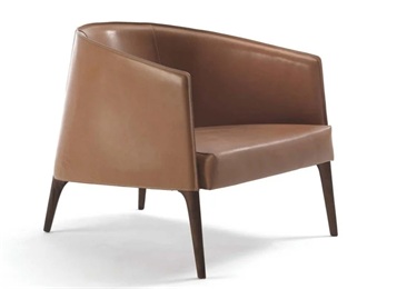 現代風格酒吧北歐皮革專用單人沙發(fā)