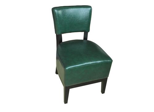 簡(jiǎn)約實(shí)木休閑皮革咖啡店椅子