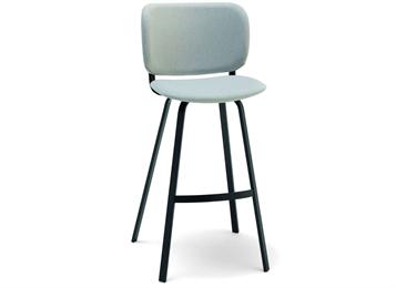 現代休閑鐵藝高腳靠背椅咖啡廳家具