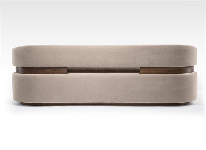 咖啡館意式時尚絨皮軟包鏤空靠背沙發