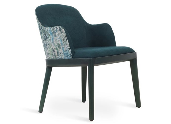 咖啡廳時尚皮質(zhì)靠背實(shí)木椅