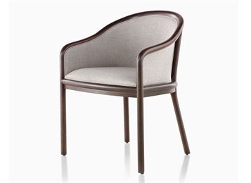 企業(yè)食堂休閑布藝軟包實木靠背椅