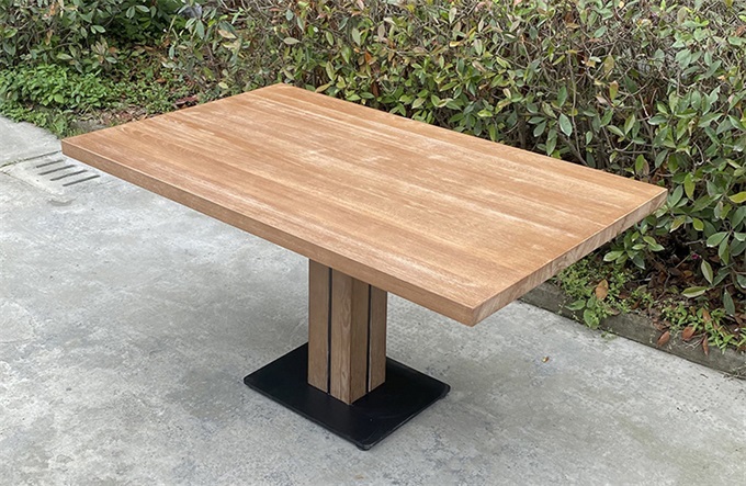 企業(yè)單位員工食堂4人位實(shí)木桌椅