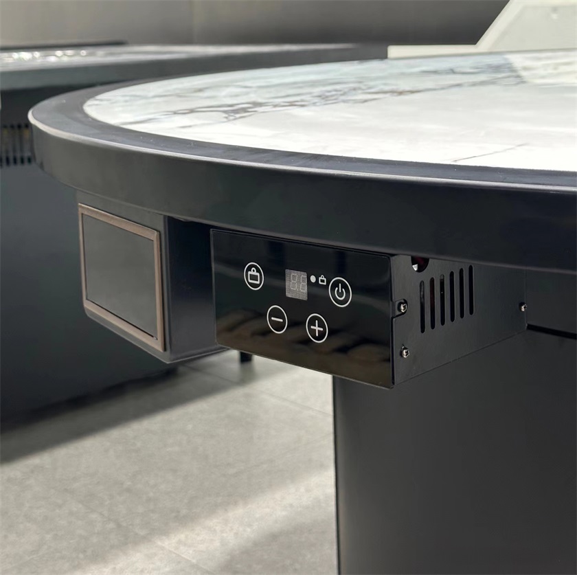 自助烤肉店圓形無煙凈化烤肉桌