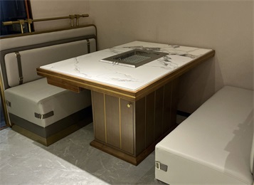 燒烤店韓式自助無(wú)煙凈化烤肉桌