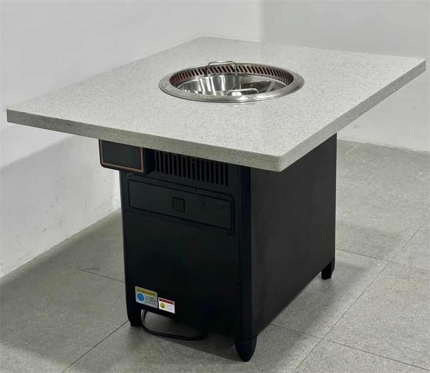 連鎖火鍋店大理石無煙凈化火鍋桌