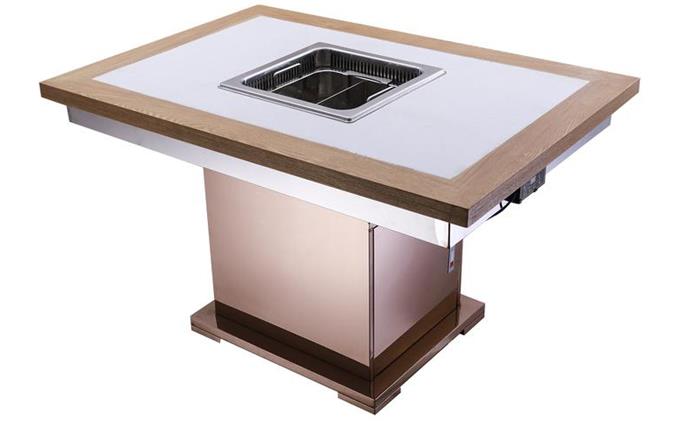 火鍋店電磁爐節能無煙凈化火鍋桌