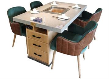 智能無煙凈化火鍋餐桌_帶無煙火鍋凈化設(shè)備火鍋