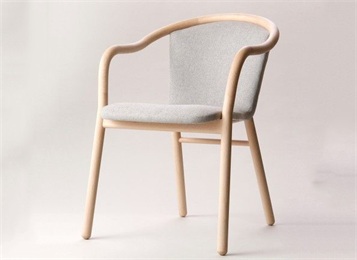 日式料理店現代簡約實木餐椅