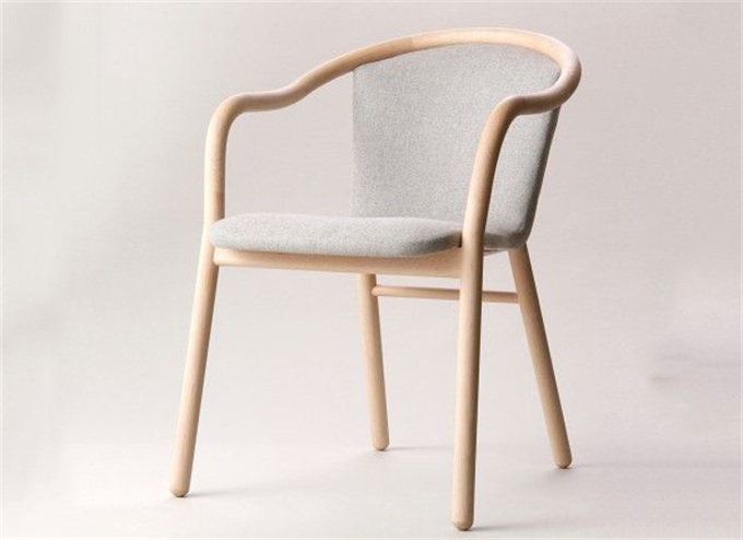 簡約實木餐椅 布藝軟包椅子