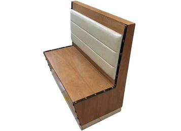 西餐廳實木卡座沙發