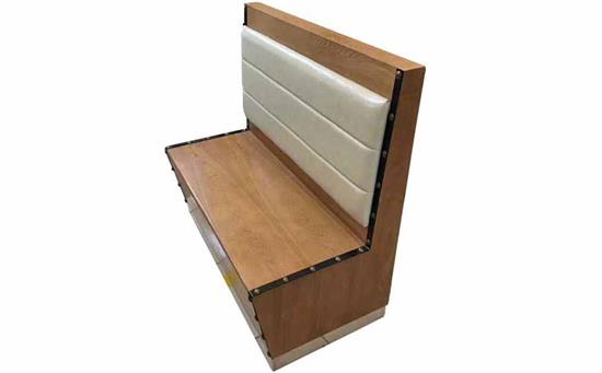 西餐廳實木卡座沙發(fā)