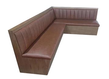 復(fù)古西餐廳實(shí)木卡座沙發(fā)