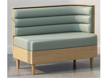 簡(jiǎn)約清新西餐廳卡座沙發(fā)組合