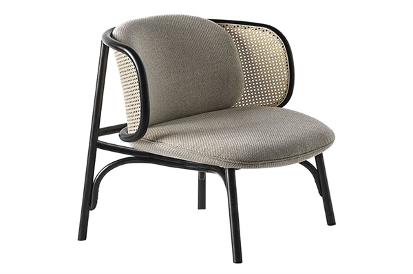 西餐廳茶樓酒店中式創意不銹鋼休閑藤編靠背椅