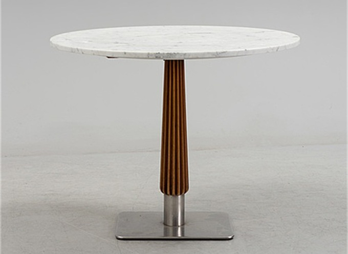 北歐西餐廳簡約時尚大理石餐桌