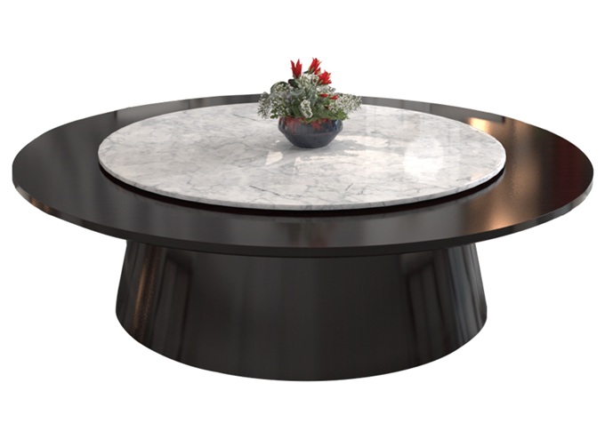 酒店宴會廳時尚大理石20人臺電動大圓桌