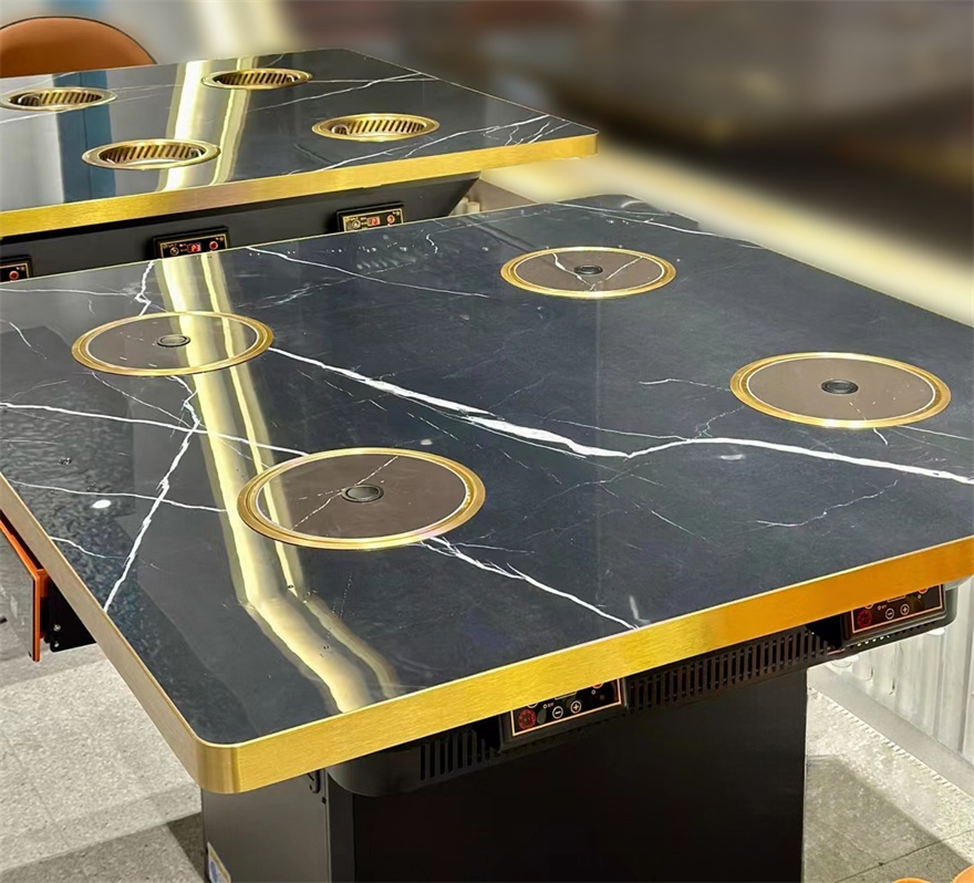 自助餐廳商用一人一鍋無煙凈化小火鍋桌