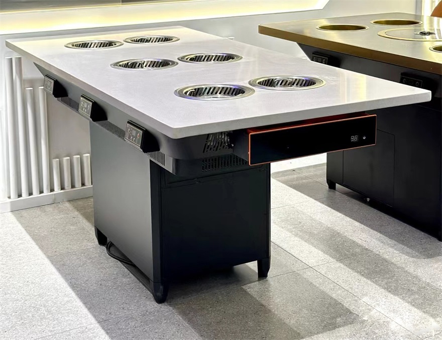 連鎖自助火鍋一人一個小火鍋無煙凈化火鍋桌