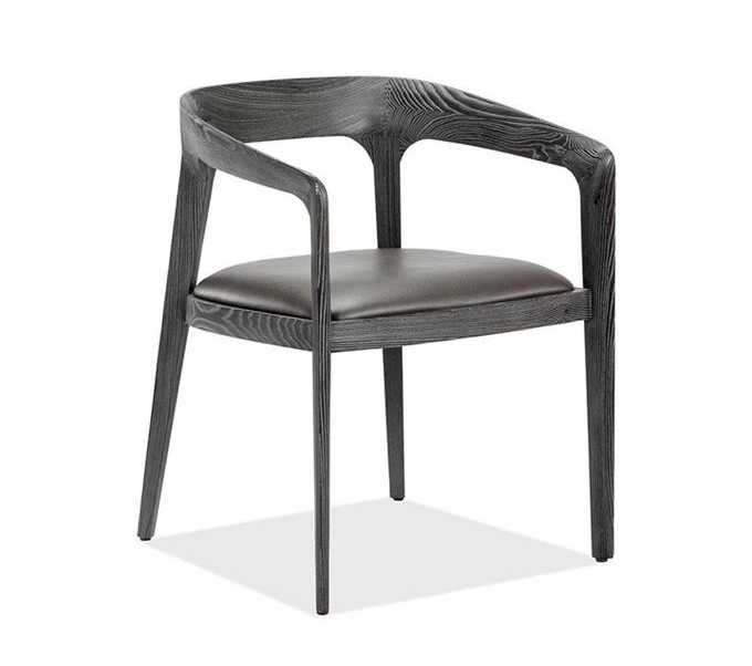 中餐廳極簡(jiǎn)風(fēng)格時(shí)尚實(shí)木扶手餐椅